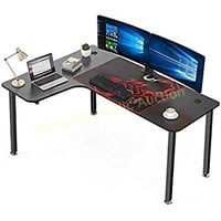 L Shaped Gaming Computer Desk 61” Black