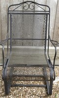 Brown Metal Outdoor Chair