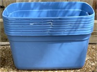 8pc 30 Gallon Storage Totes