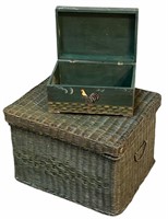 File Basket and Rooster Box