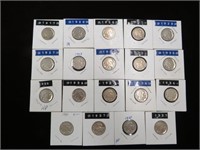 (24) INDIAN HEAD VARIOUS DATES & MM