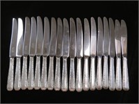 (18X) 36 OZ STERLING CANDLELIGHT PAT DINNER KNIVES