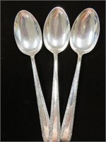 (3X) 7.4 OZ STERLING CANDLELIGHT SERVING SPOONS