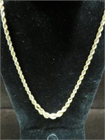 LADIES 20" 7.9GR 14K GOLD ROPE CHAIN