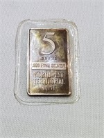 5 Grams .999 Fine Silver Bar - NWT MINT Sealed