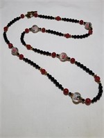 KJK NYC Vintage Mutli Colored Glass Bead Necklace