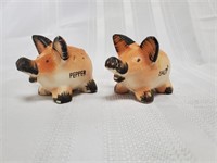 Vintage Pig Salt & Pepper Shakers, Japan