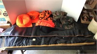 Hunting lot.  5 hats, brand new pair of gloves,