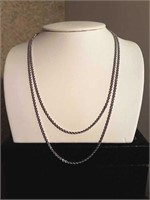 14k White Gold 17" and 19"  Chains 3.6 G