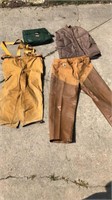 Lot of outdoor wear.  2 pears of pants, pair of