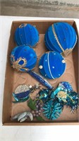 8 hand made ornaments