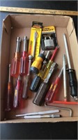 Lot of misc screwdrivers, with a brand new master