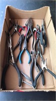 Large lot of pliers and snips