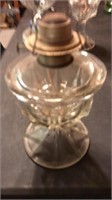Harvey clear glass oil lamp