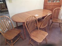 S. BENL & BROS TABLE WITH 4 CHAIRS
