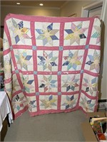 Vintage Handmade Star Quilt