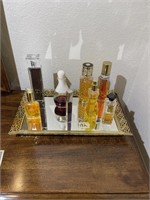 Assorted Perfumes & Dresser Tray