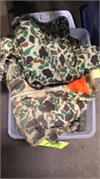 Tote of camouflage clothes. Size ?