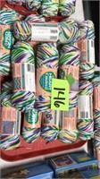 Tray of yarn