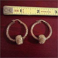 14k YG Earrings 3.9 G