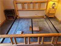 Log Bed King size Log bed frame w/headboard &