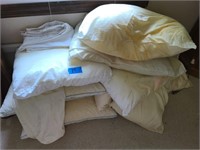 Pillows Assorted pillows & dry goods