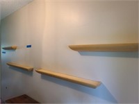 Wall Shelves 4 cabin style shelves with hidden