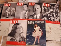 Life Magazine (6) Errol Flynn, Mussolini