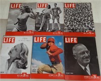 Life Magazines (6) Truman, Dodger Rookies
