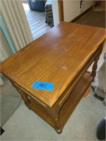 Oak End Table 16"W x 25" L