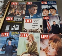 Life Magazines, (10)  Kennedy, Johnson,