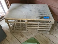 Antique Lobster Trap Has glass top