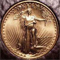 1986 $5 GOLD Eagle - Uncirculated Gem 1/10 oz