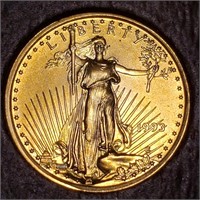 1993 $5 Gold Eagle - 1/10 oz. BU
