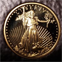 1993 $5 Gold Eagle PROOF - 1/10 oz