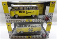 (2) 1:24 M2 Diecast "Moon Equipped" Bus & Van