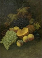 Still Life Painting of Fruit, Artist Unknown.