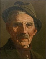 Portrait Painting of a German Man.