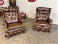 VINTAGE LAZYBOY LEATHER CHAIR