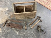 AWESOME WOOD TOOL BOX AND TOOLS