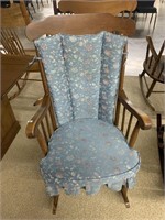 WOODEN ROCKING CHAIR WITH CUSHION