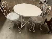 DOLL SIZED PARLOR TABLE AND CHAIRS