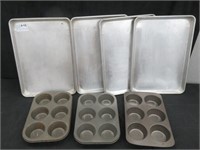 4 BAKING TRAYS - 3 MUFFIN PANS