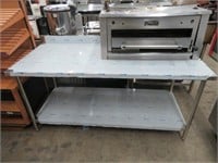 NEW 6' S/S 2 TIER WORK COUNTER / TABLE