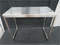 APPROX 28" S/S TABLE OVER SHELF