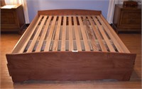 Particle Board Platform Bed w/ Storage Drawers