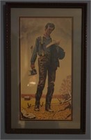 Framed Young Lincoln Print