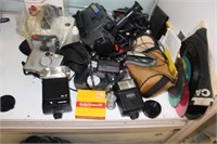 Large Lot Of Camera Accessories Plus