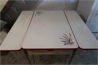 Vintage Porcelain Table w/Foldout Leaves