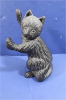 Vintage Cast Iron Black Cat Mold/Figure